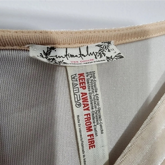 EUC🔹️XS Velvet Slouchy Babe Bodysuit in Neutral Combo - Picture 10 of 10